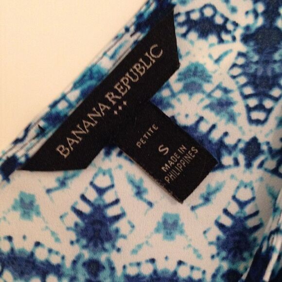 Banana Republic peplum like sleeveless blouse S - Picture 4 of 5